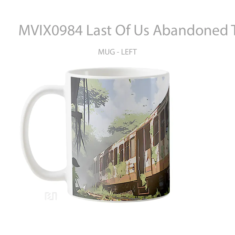 Mug Last Of Us Abandoned Train Mug Aesthetic Koleksi Spesial - All-side / Desain