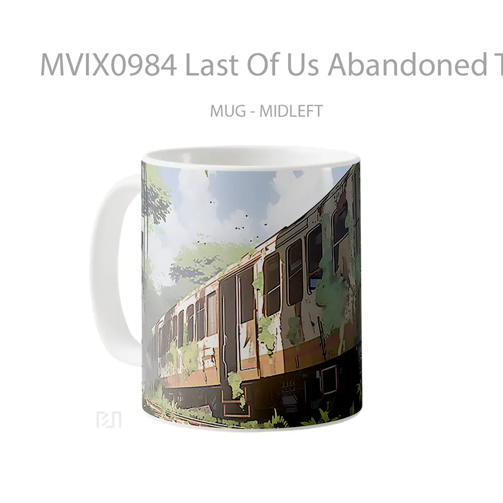 Mug Last Of Us Abandoned Train Mug Aesthetic Koleksi Spesial - All-side / Desain