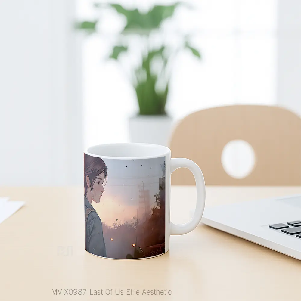 Mug Last Of Us Ellie Aesthetic Hadiah Lucu dan Menarik - All-side / Desain