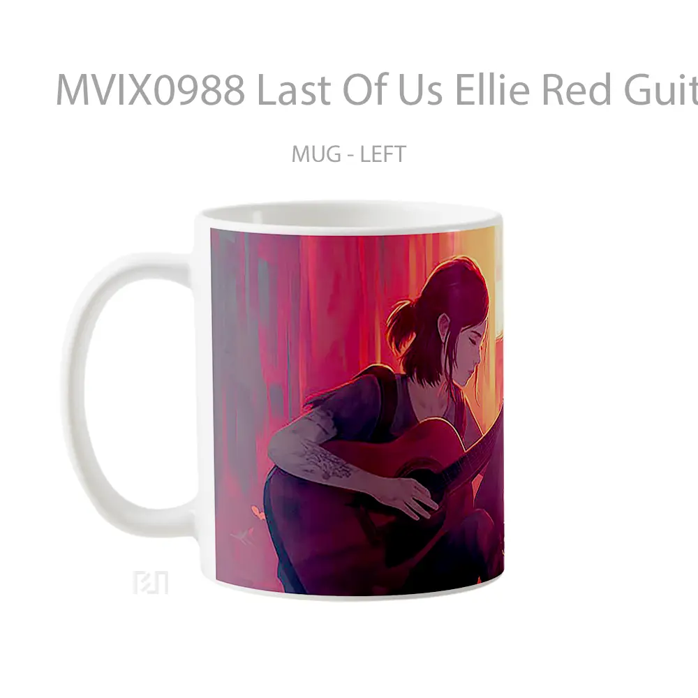 Mug Last Of Us Ellie Red Guitar Gelas Keramik Desain Unik - All-side / Desain