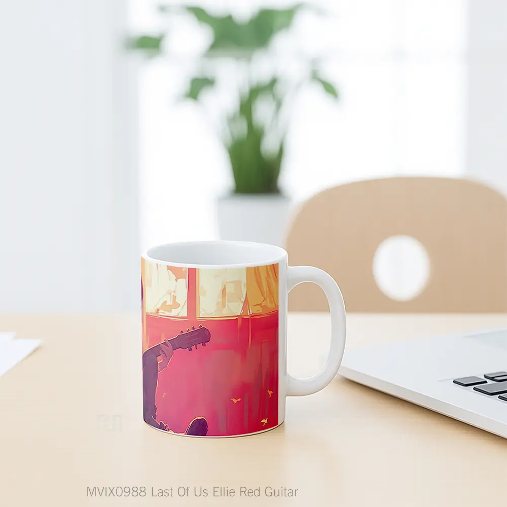 Mug Last Of Us Ellie Red Guitar Gelas Keramik Desain Unik - All-side / Desain