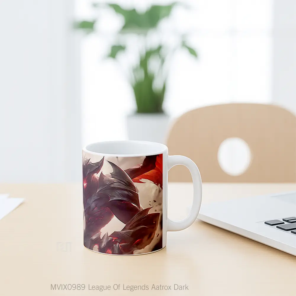 Mug League Of Legends Aatrox Dark Mug Aesthetic Koleksi Spesial - All-side / Desain