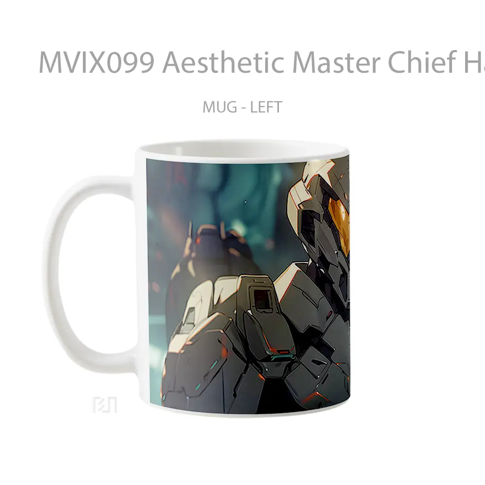 Mug Aesthetic Master Chief Halo Mug Aesthetic Koleksi Spesial - All-side / Desain