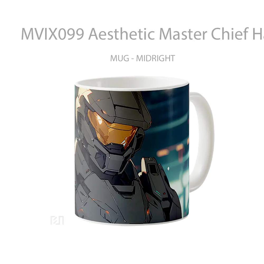 Mug Aesthetic Master Chief Halo Mug Aesthetic Koleksi Spesial - All-side / Desain