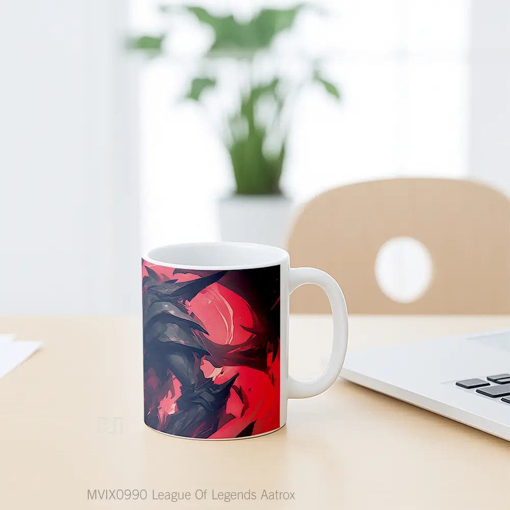 Mug League Of Legends Aatrox Mug Aesthetic Koleksi Spesial - All-side / Desain