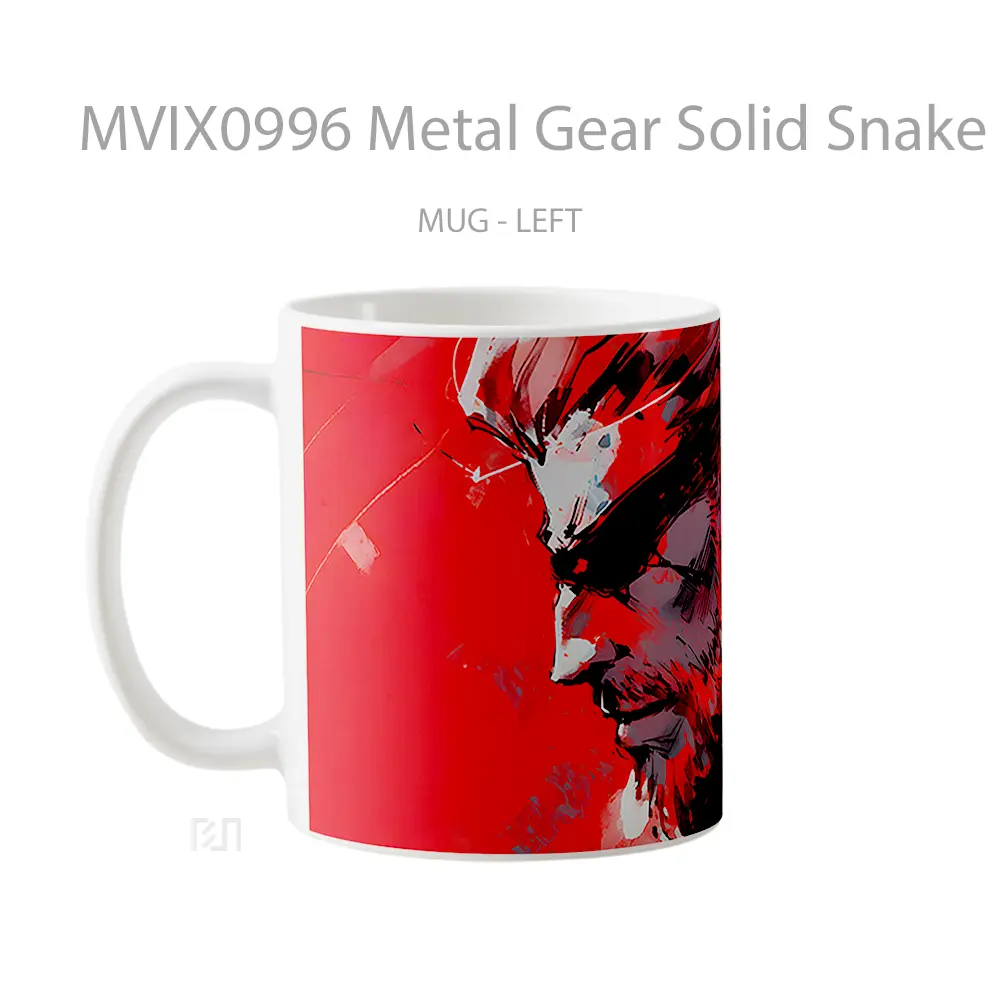 Mug Metal Gear Solid Snake Red Hadiah Lucu dan Menarik - All-side / Desain