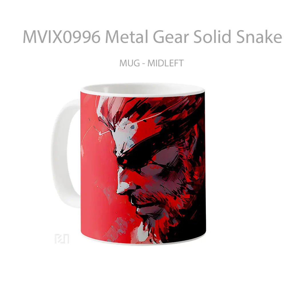 Mug Metal Gear Solid Snake Red Hadiah Lucu dan Menarik - All-side / Desain
