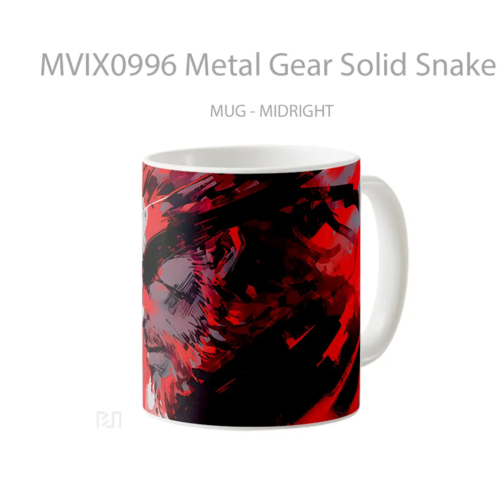 Mug Metal Gear Solid Snake Red Hadiah Lucu dan Menarik - All-side / Desain