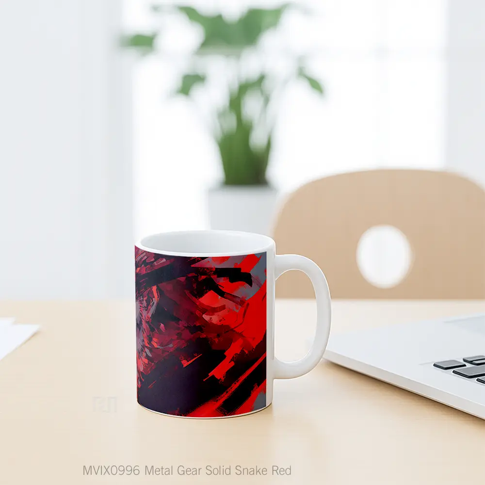 Mug Metal Gear Solid Snake Red Hadiah Lucu dan Menarik - All-side / Desain