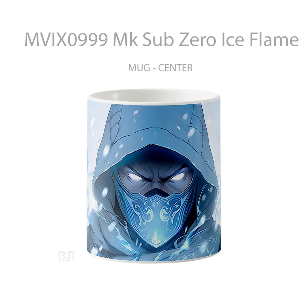 Mug Mk Sub Zero Ice Flame Koleksi Mug Gamer