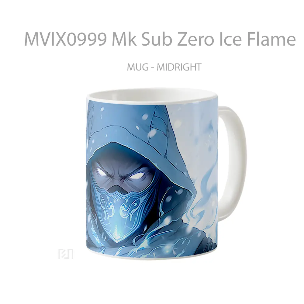 Mug Mk Sub Zero Ice Flame Koleksi Mug Gamer - All-side / Desain