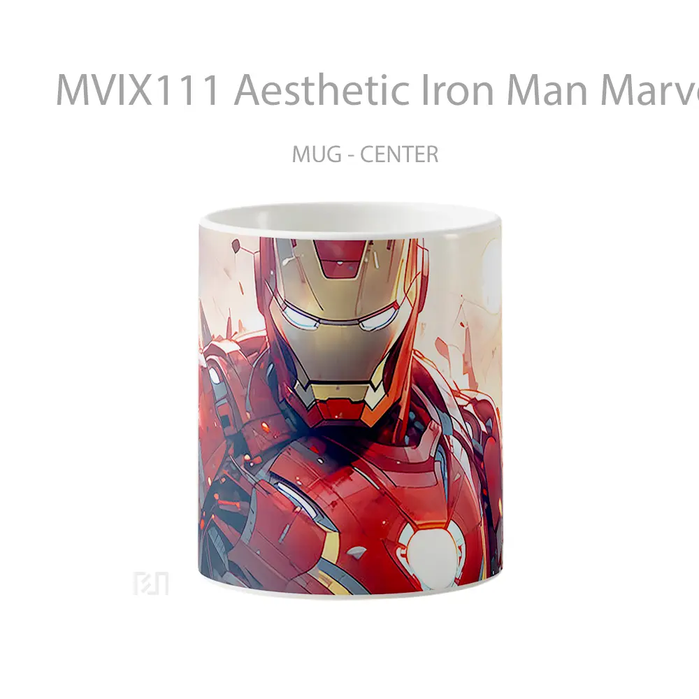 Mug Aesthetic Iron Man Marvel Gelas Keramik Koleksi Superhero