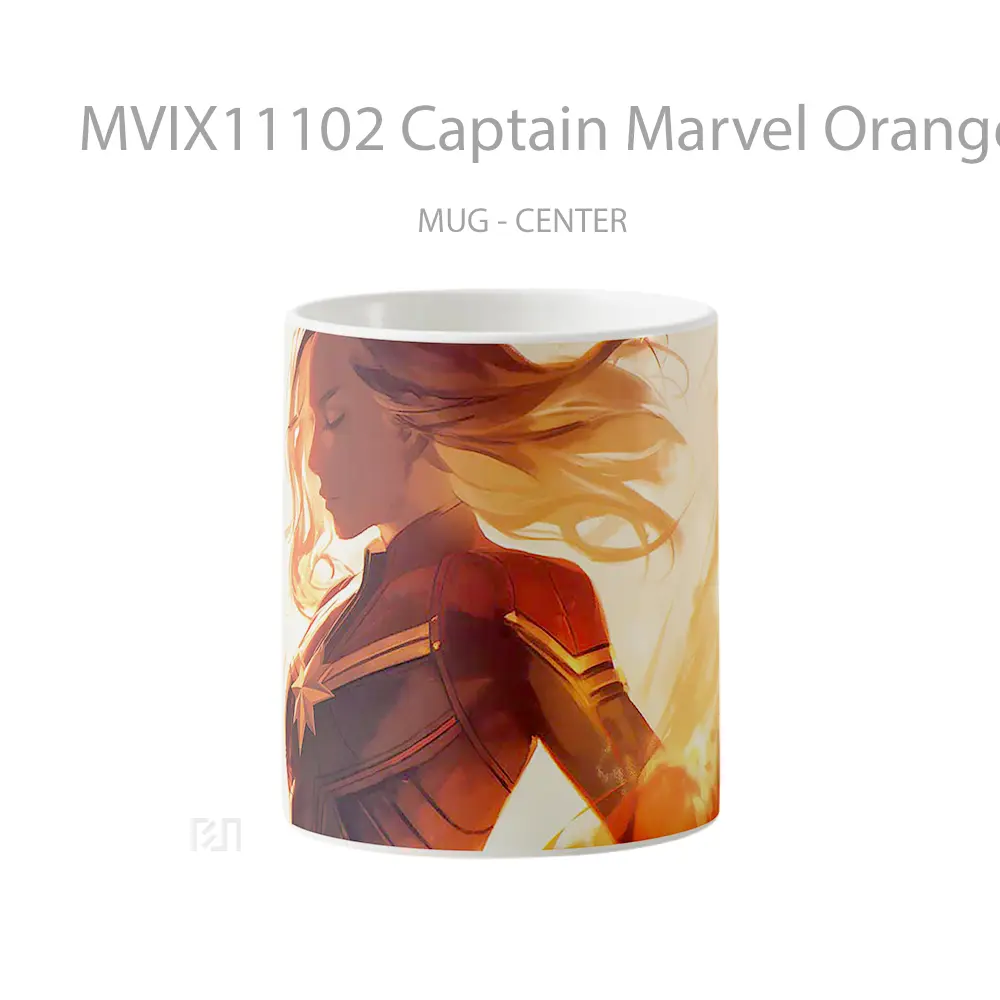Mug Captain Marvel Orange Glow Merchandise Karakter Ikonik