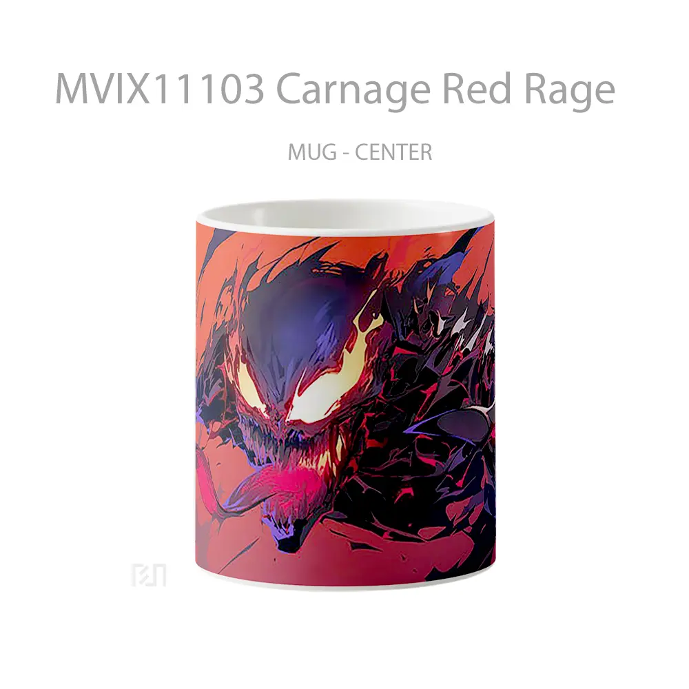 Mug Carnage Red Rage Gelas Keramik Desain Unik