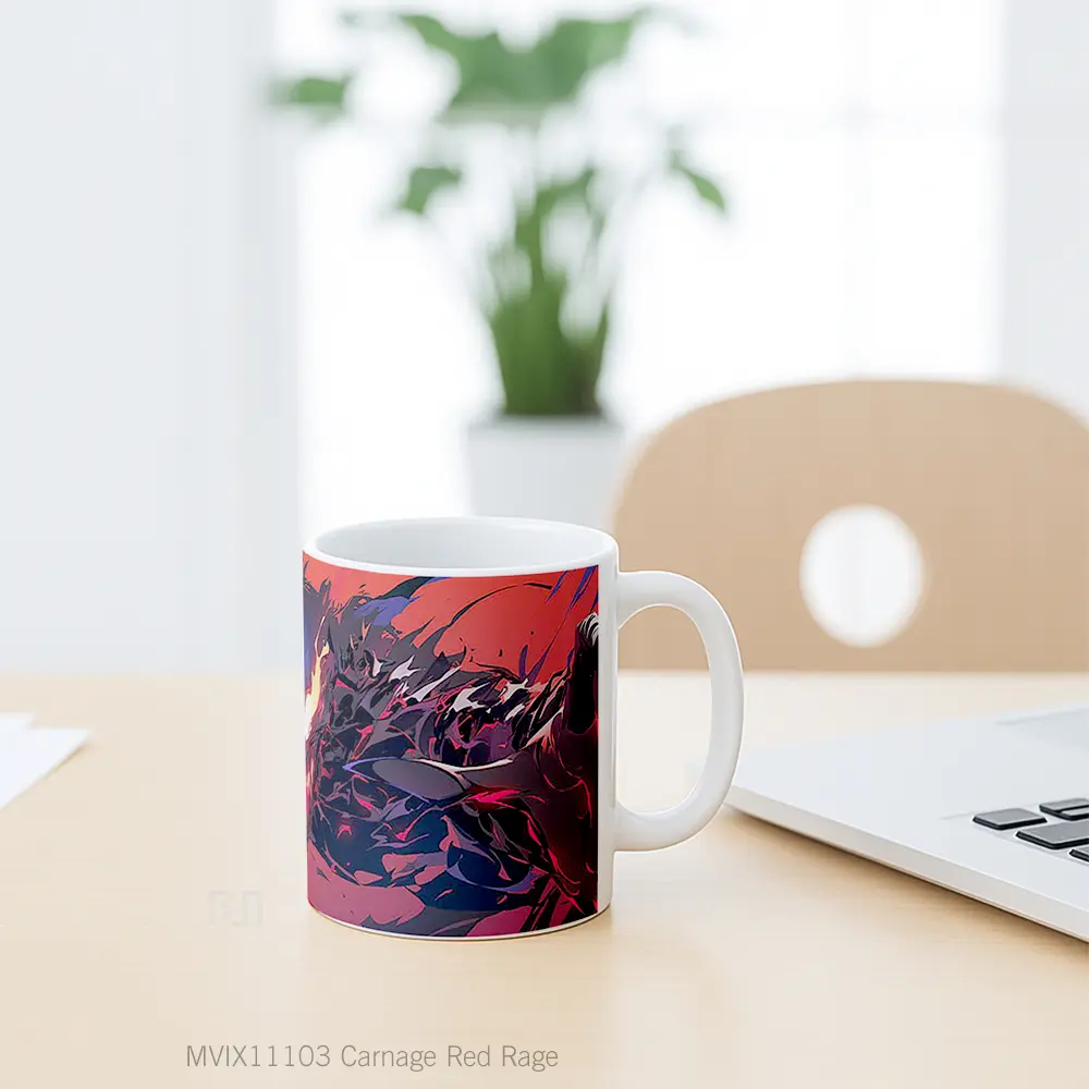 Mug Carnage Red Rage Gelas Keramik Desain Unik - All-side / Desain