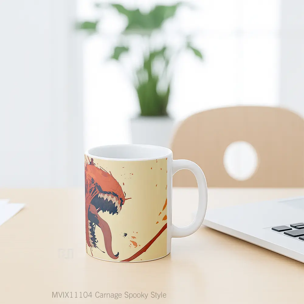 Mug Carnage Spooky Style Hadiah Lucu dan Menarik - All-side / Desain