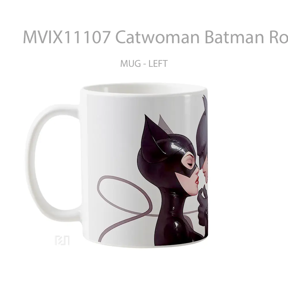 Mug Catwoman Batman Romantic Gelas Keramik Koleksi Superhero - All-side / Desain