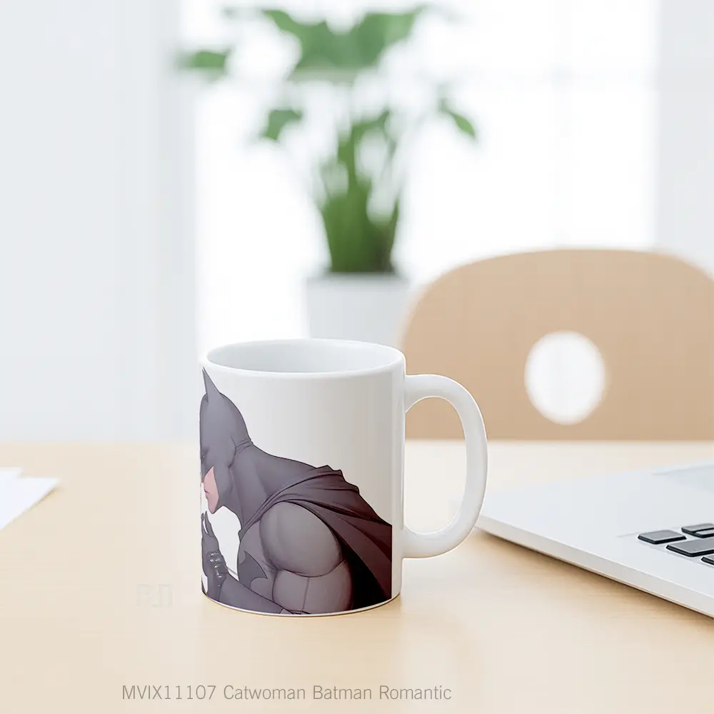 Mug Catwoman Batman Romantic Gelas Keramik Koleksi Superhero - All-side / Desain