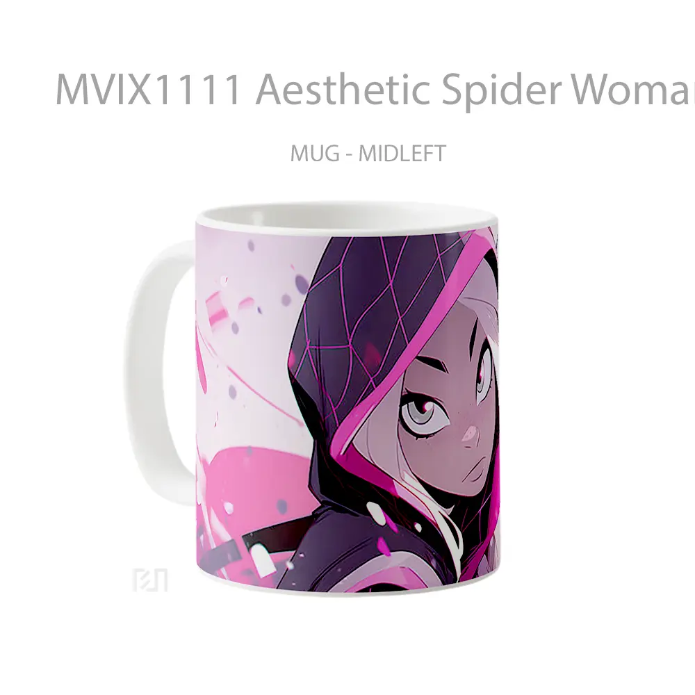 Mug Aesthetic Spider Woman Pink Koleksi Mug Limited Edition - All-side / Desain