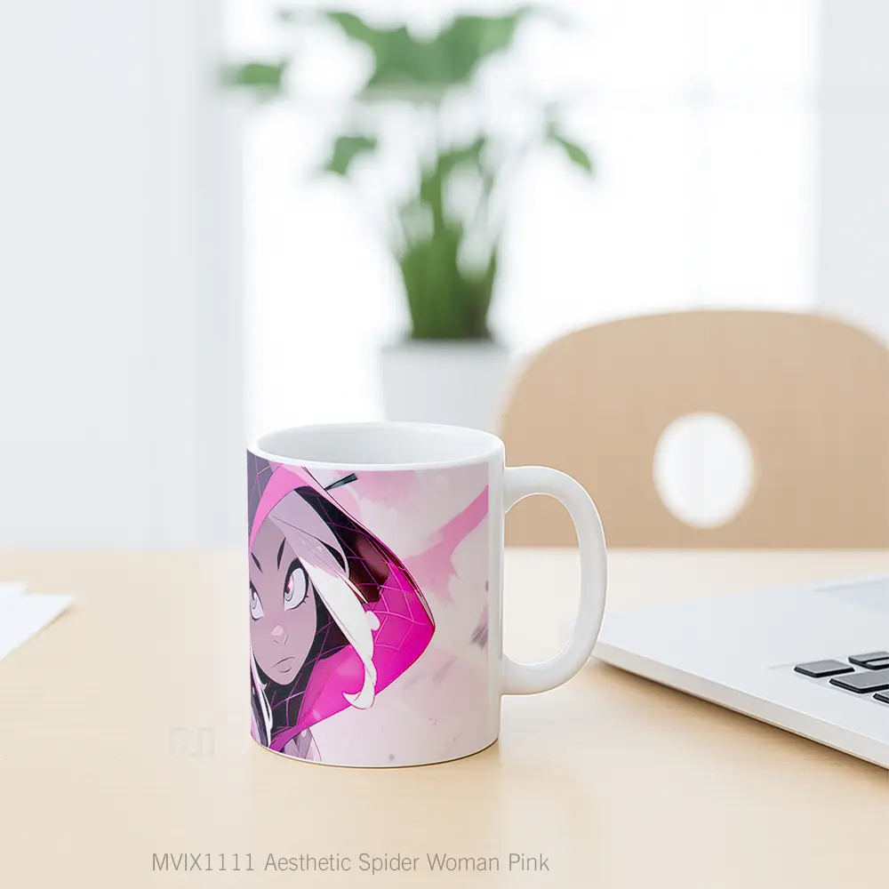 Mug Aesthetic Spider Woman Pink Koleksi Mug Limited Edition - All-side / Desain
