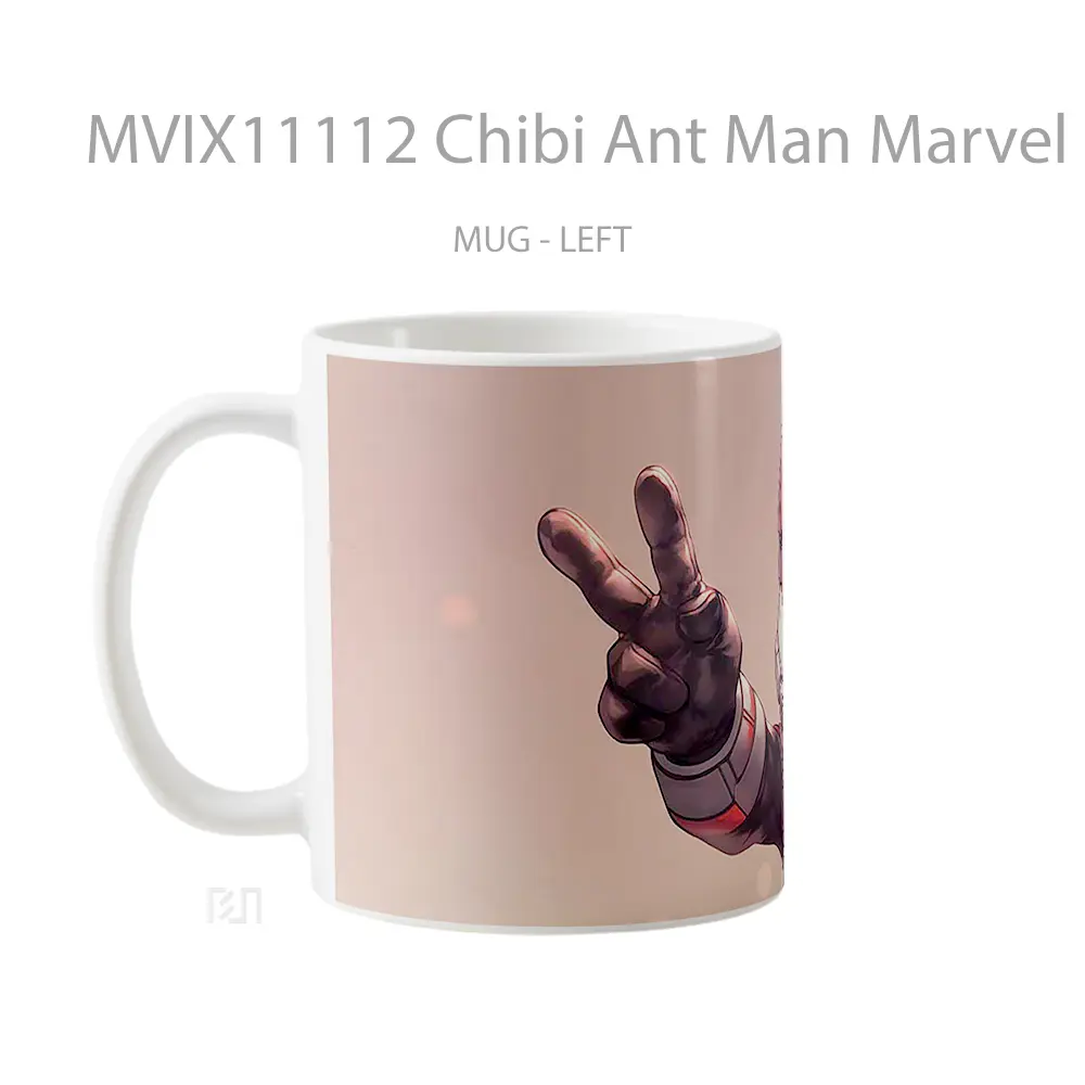 Mug Chibi Ant Man Marvel Blurred Hadiah Spesial Fans Superhero - All-side / Desain