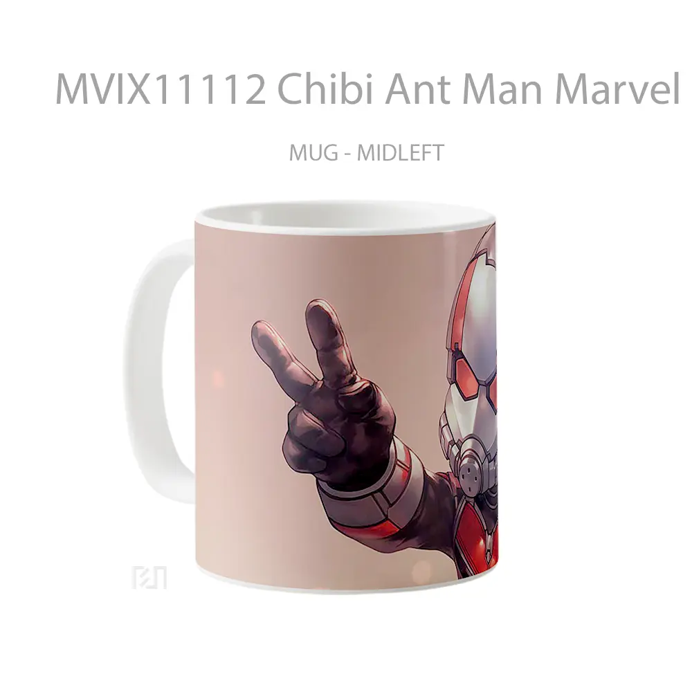 Mug Chibi Ant Man Marvel Blurred Hadiah Spesial Fans Superhero - All-side / Desain