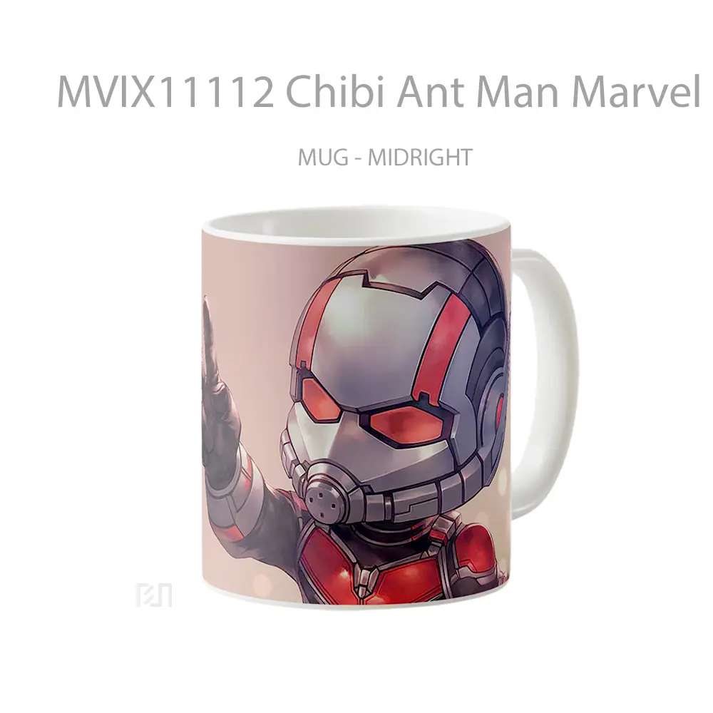 Mug Chibi Ant Man Marvel Blurred Hadiah Spesial Fans Superhero - All-side / Desain