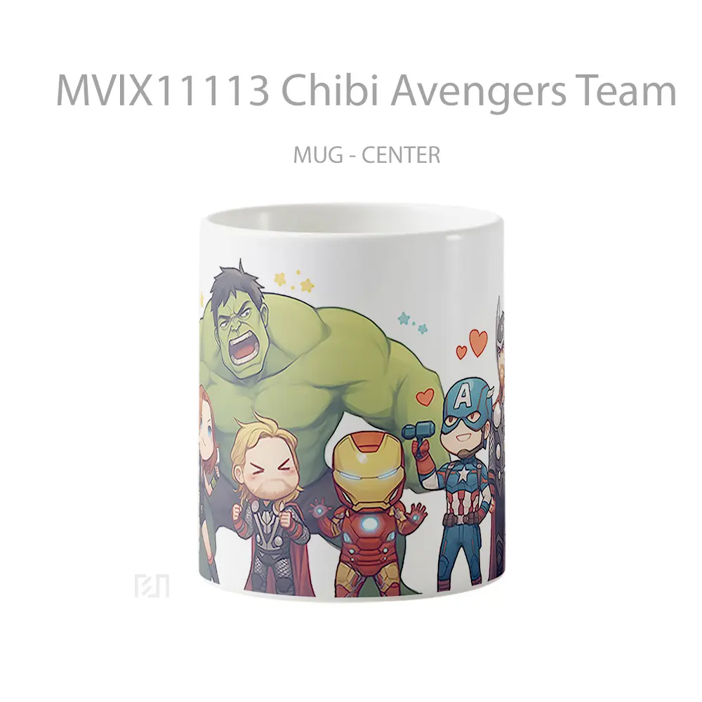 Mug Chibi Avengers Team Koleksi Mug Limited Edition