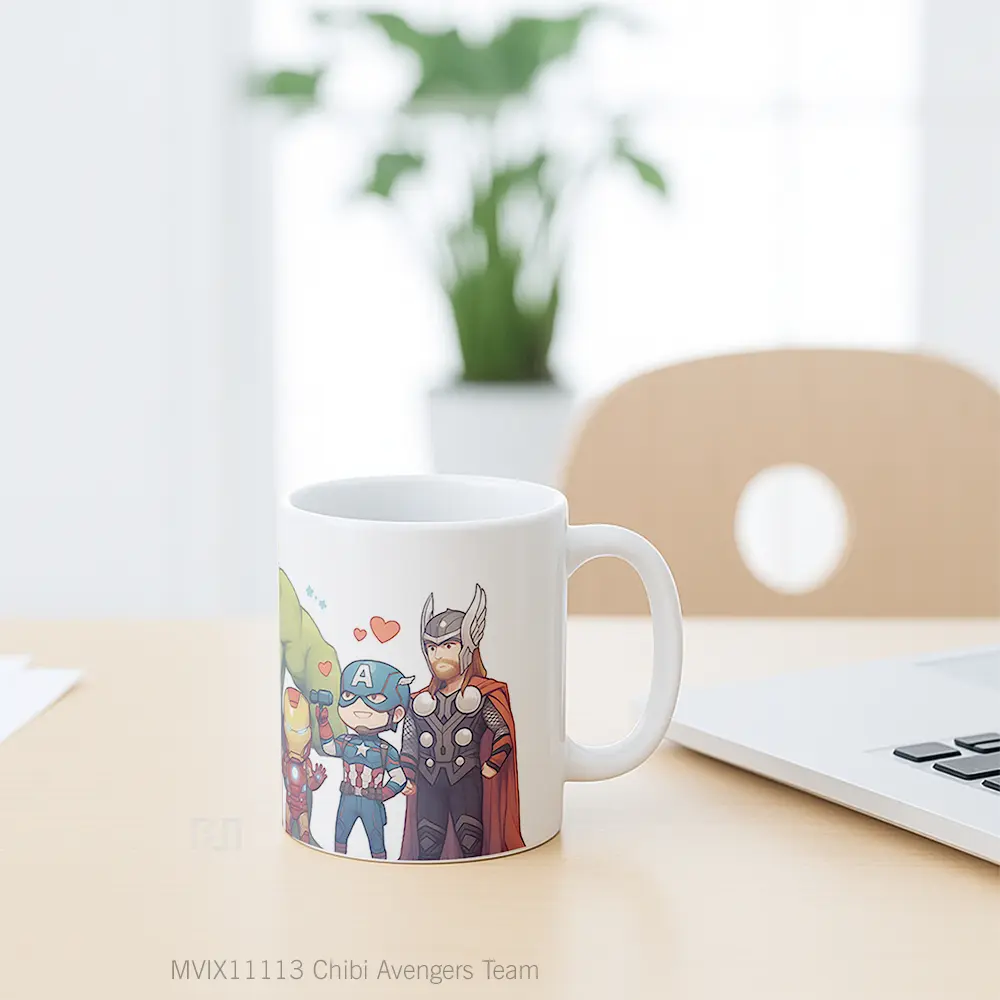 Mug Chibi Avengers Team Koleksi Mug Limited Edition - All-side / Desain