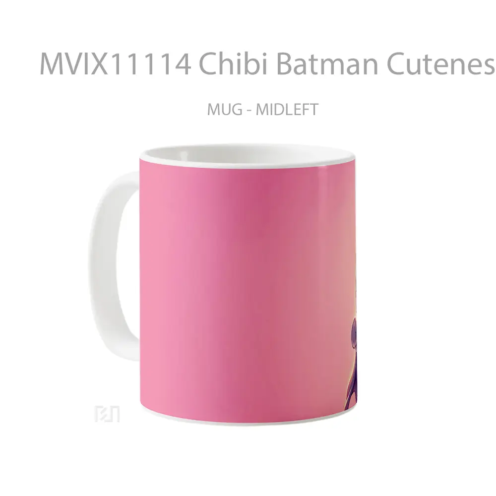 Mug Chibi Batman Cuteness Hadiah Spesial Fans Superhero - All-side / Desain