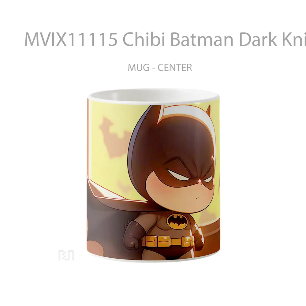 Mug Chibi Batman Dark Knight Cute Merchandise Karakter Ikonik