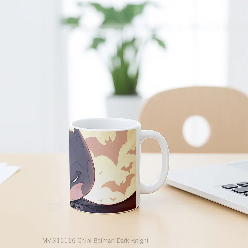 Mug Chibi Batman Dark Knight Merchandise Karakter Ikonik - All-side / Desain