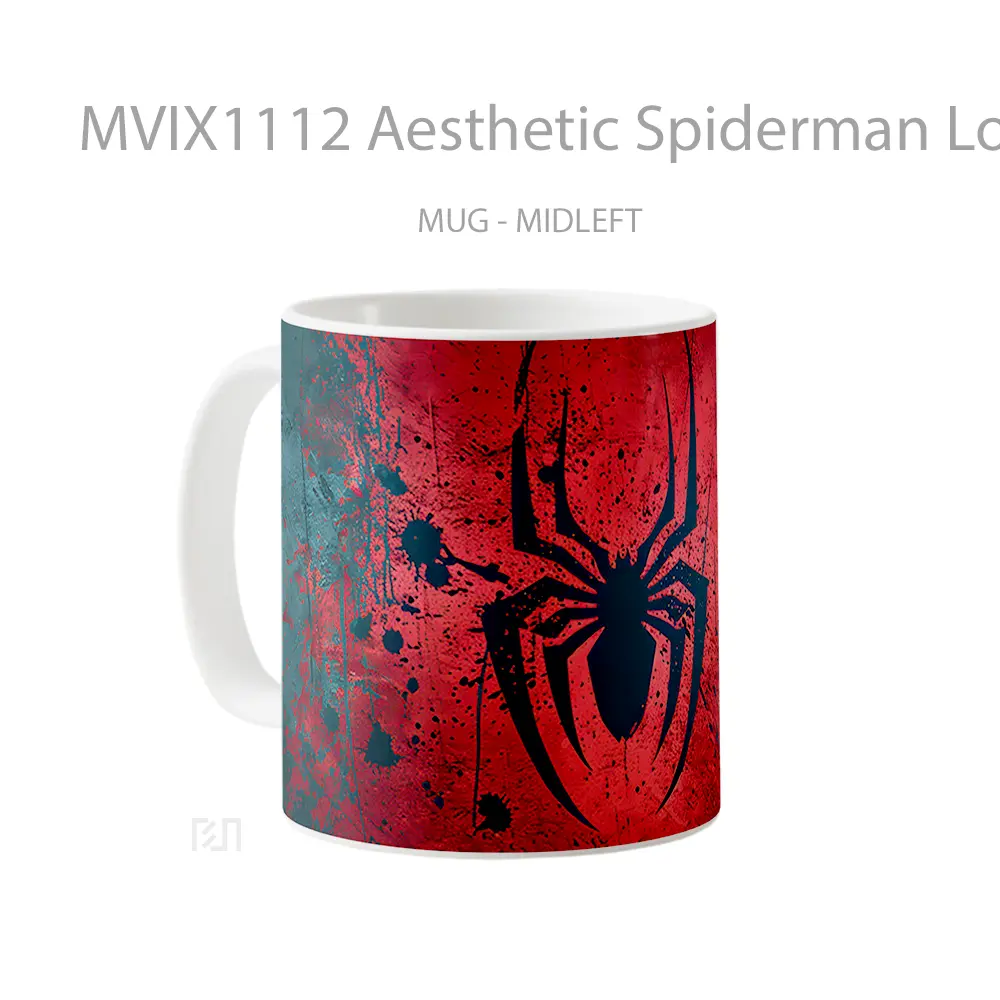 Mug Aesthetic Spiderman Logo Koleksi Mug Film dan Komik - All-side / Desain