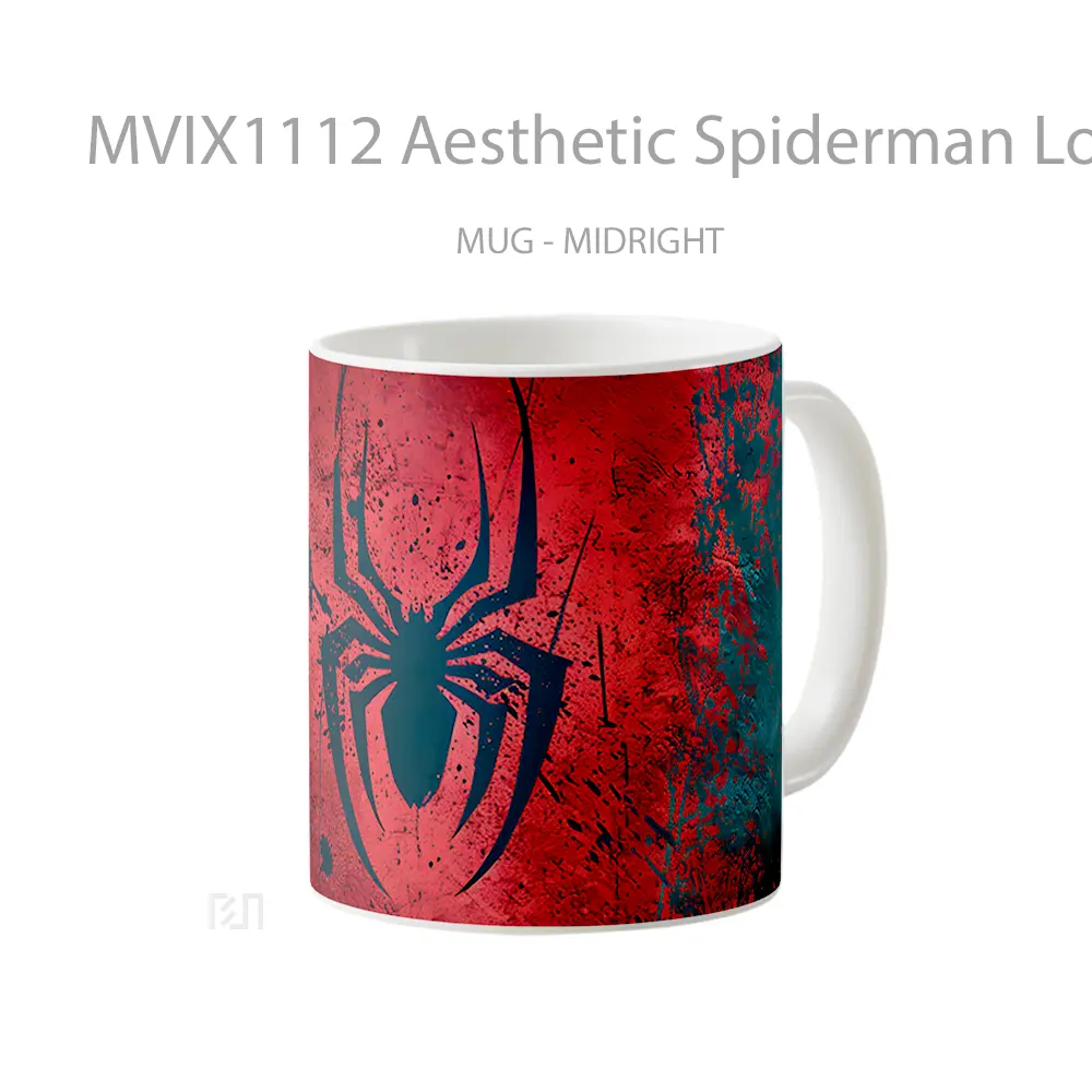 Mug Aesthetic Spiderman Logo Koleksi Mug Film dan Komik - All-side / Desain