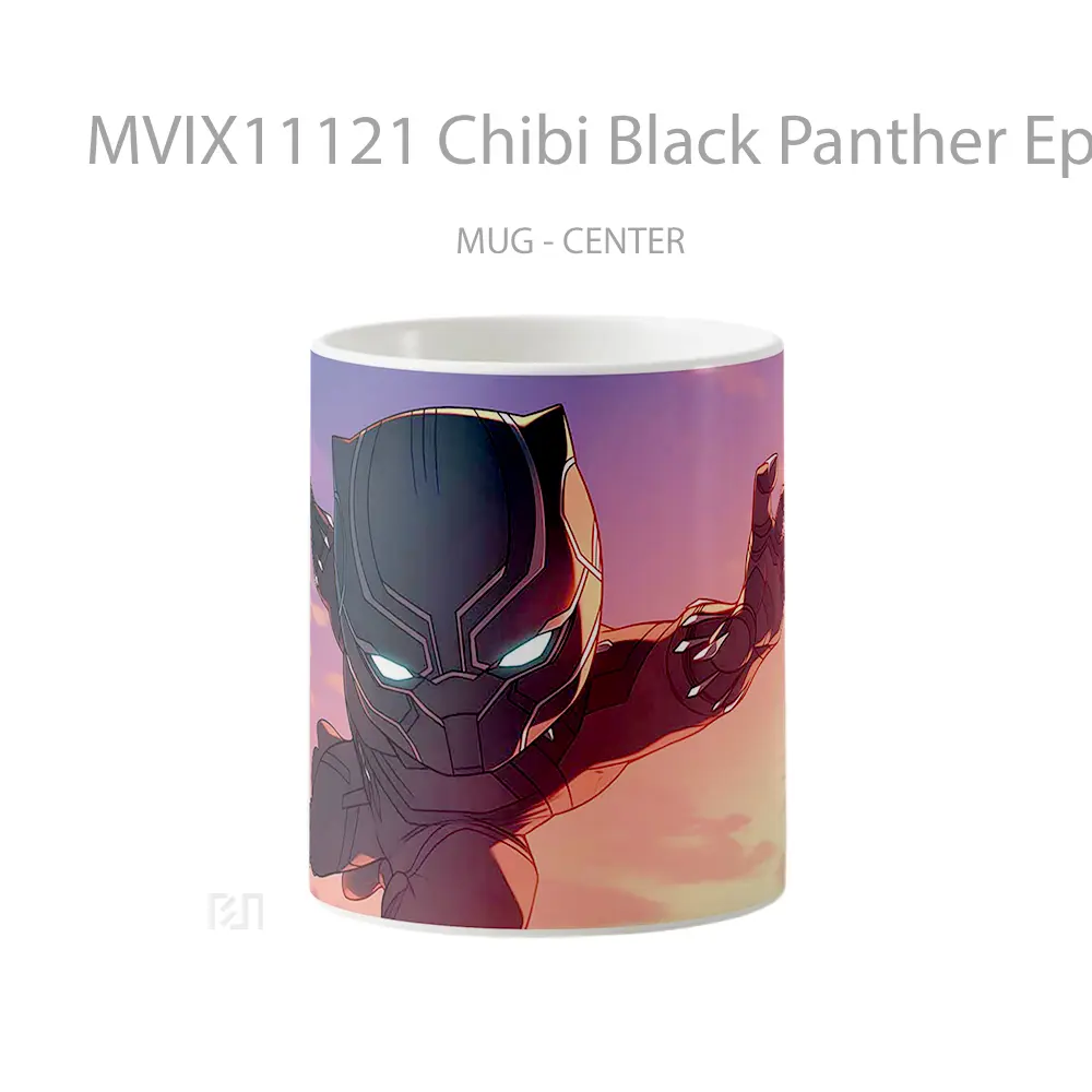 Mug Chibi Black Panther Epic Jump Mug Aesthetic Koleksi Spesial
