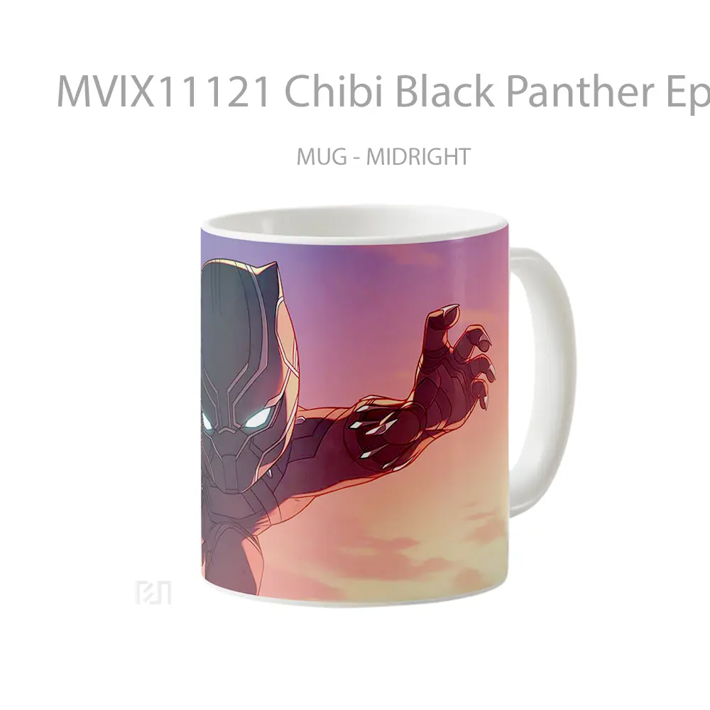 Mug Chibi Black Panther Epic Jump Mug Aesthetic Koleksi Spesial - All-side / Desain