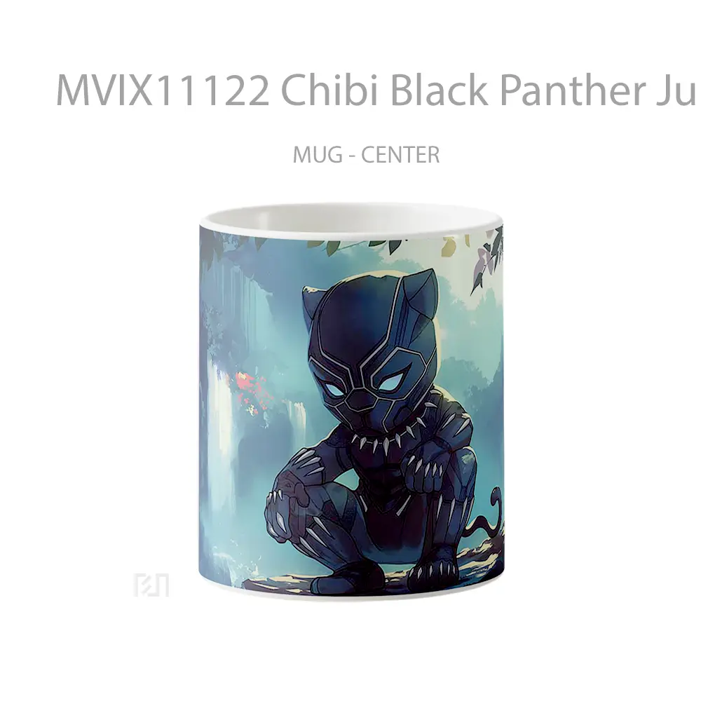 Mug Chibi Black Panther Jungle Koleksi Mug Limited Edition