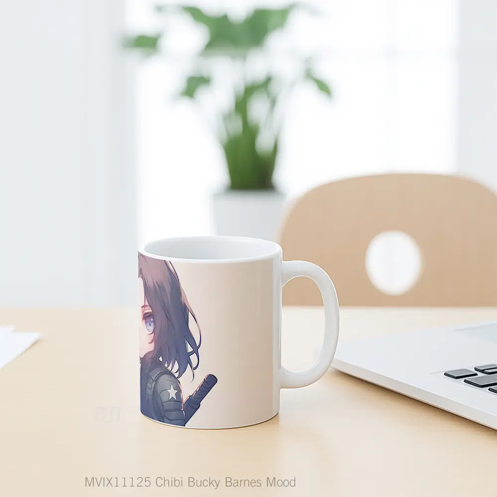 Mug Chibi Bucky Barnes Mood Koleksi Mug Limited Edition - All-side / Desain