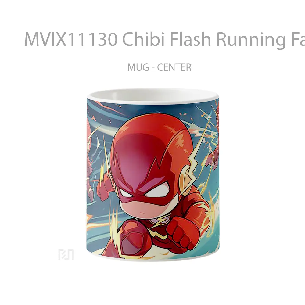 Mug Chibi Flash Running Fast Mug Aesthetic Koleksi Spesial