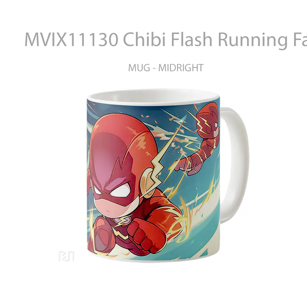 Mug Chibi Flash Running Fast Mug Aesthetic Koleksi Spesial - All-side / Desain