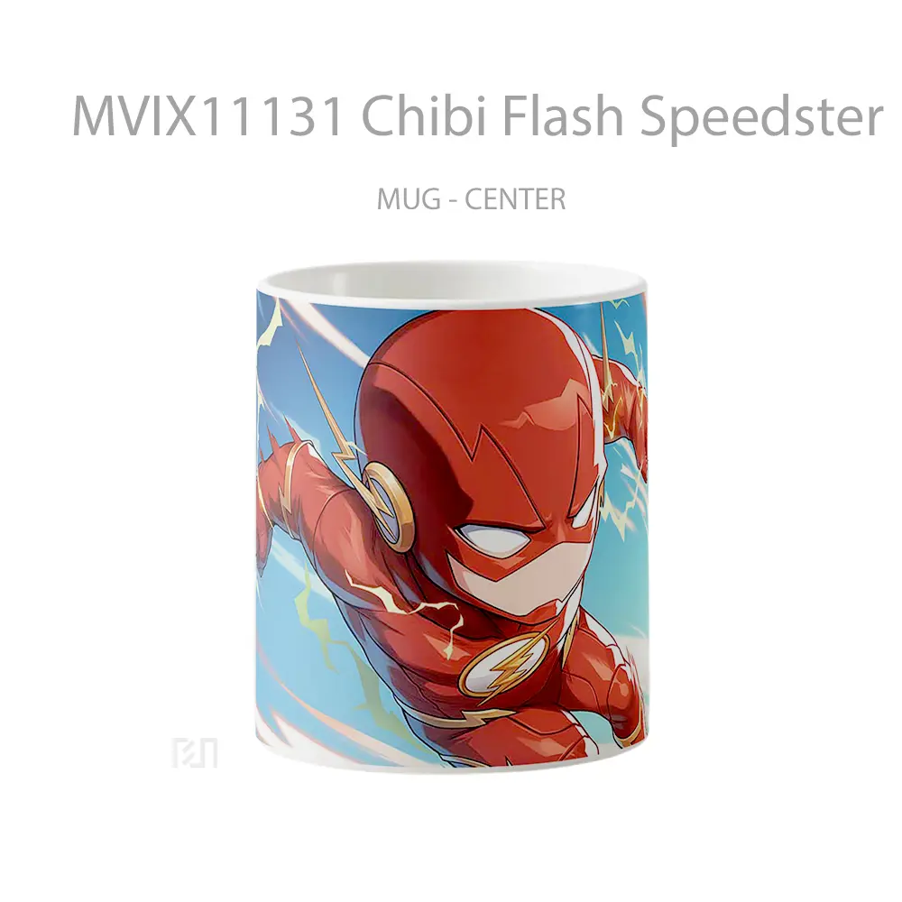 Mug Chibi Flash Speedster Hadiah Lucu dan Menarik