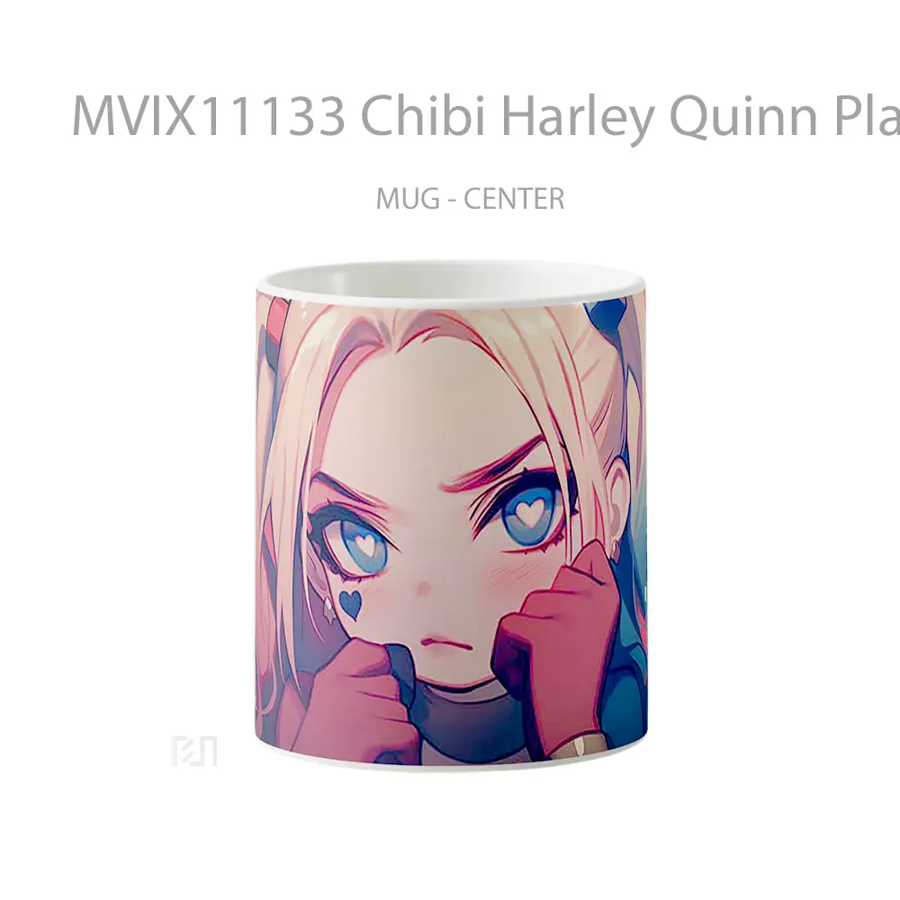 Mug Chibi Harley Quinn Playful Hadiah Lucu dan Menarik