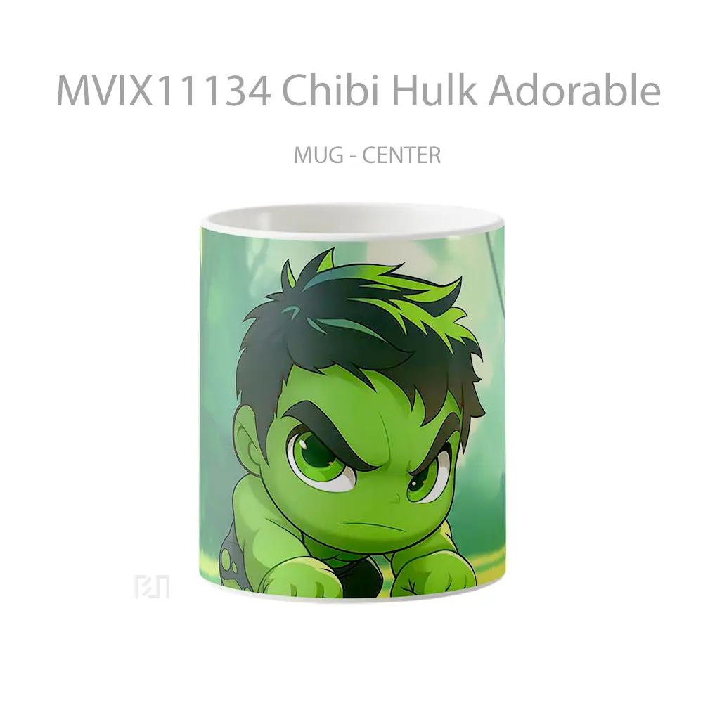 Mug Chibi Hulk Adorable Gelas Keramik Desain Unik