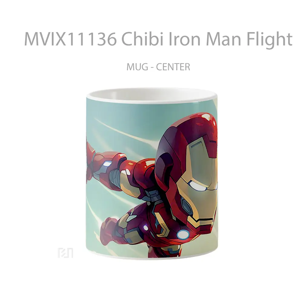 Mug Chibi Iron Man Flight Koleksi Mug Film dan Komik