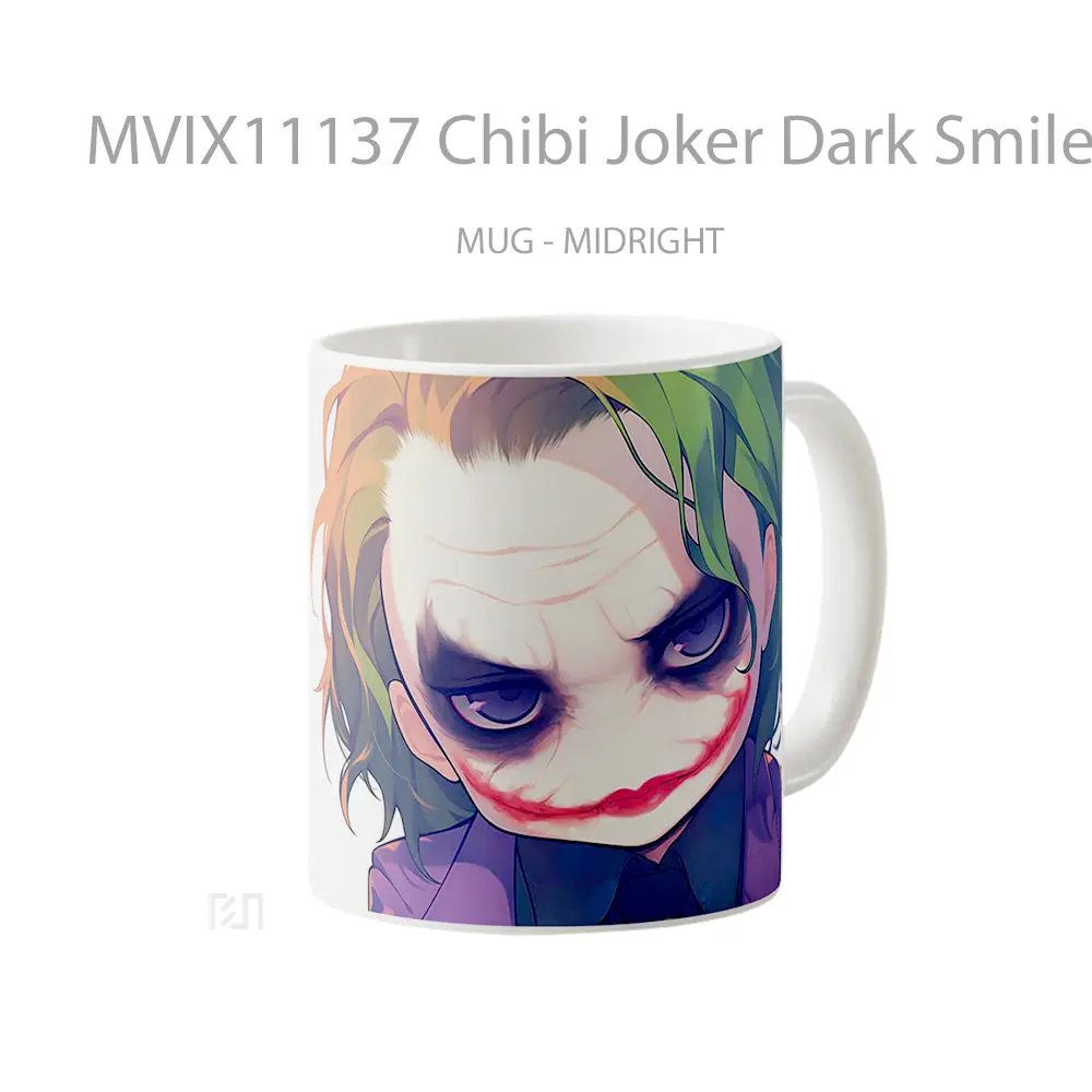 Mug Chibi Joker Dark Smile Anime Style Koleksi Mug Karakter Jepang - All-side / Desain
