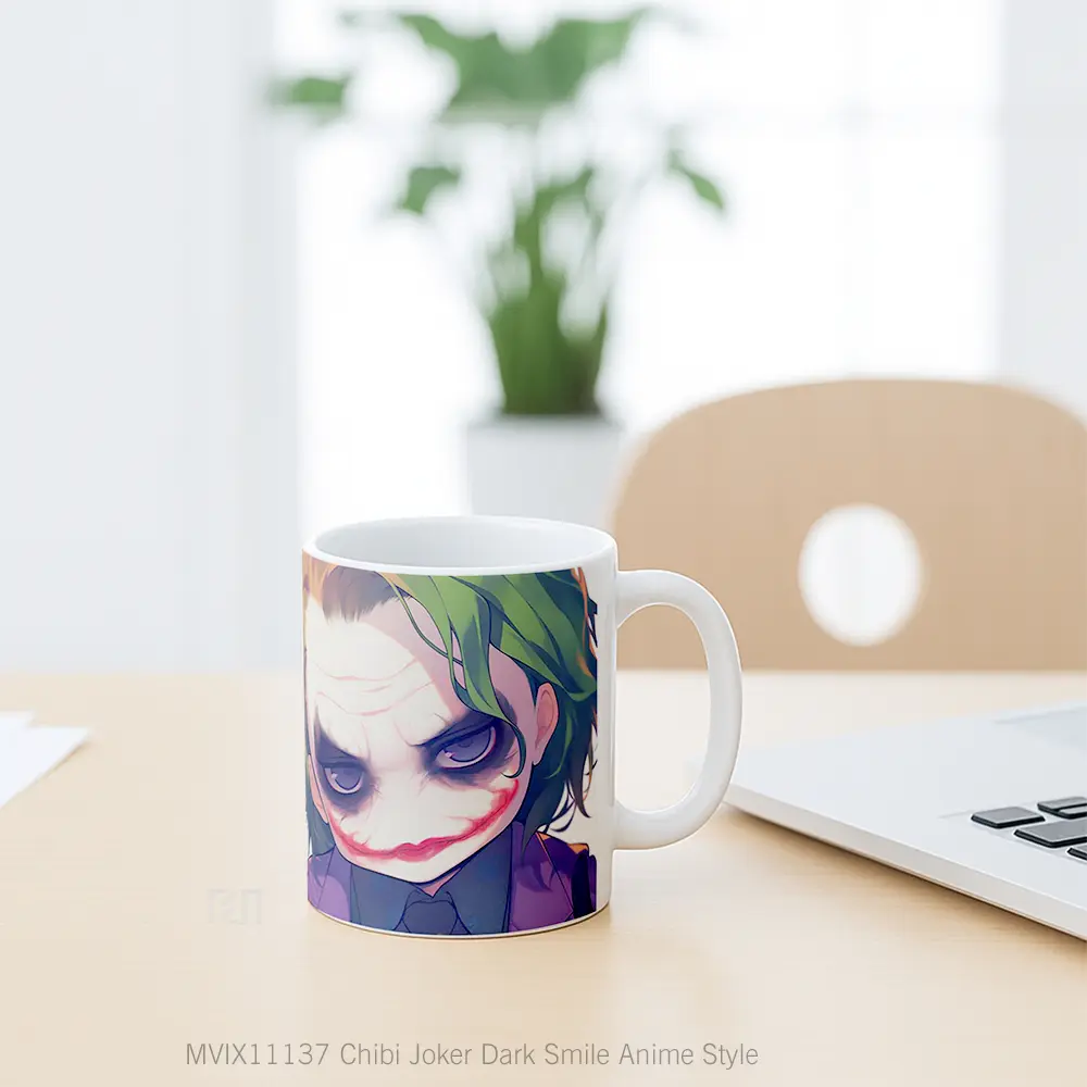 Mug Chibi Joker Dark Smile Anime Style Koleksi Mug Karakter Jepang - All-side / Desain