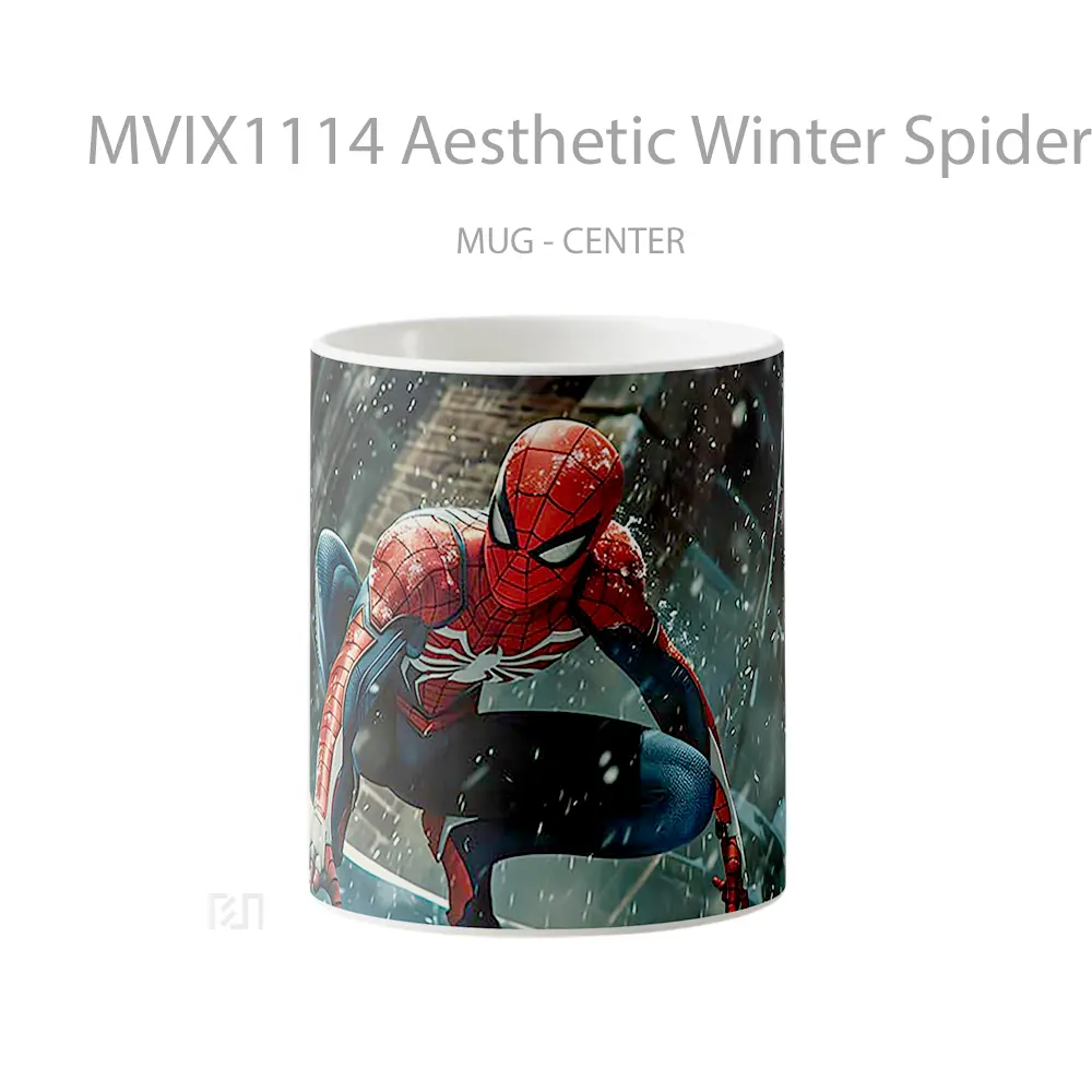 Mug Aesthetic Winter Spider Man Gelas Keramik Desain Unik