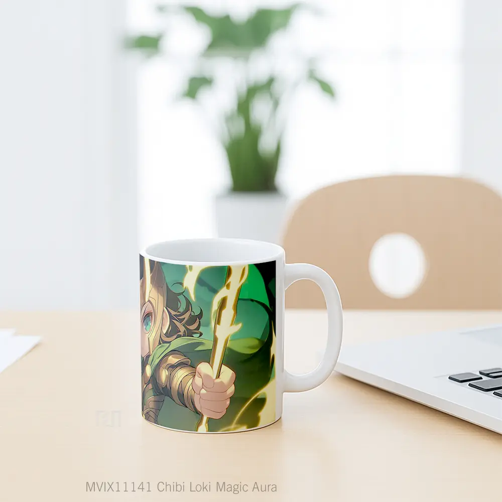 Mug Chibi Loki Magic Aura Hadiah Lucu dan Menarik - All-side / Desain