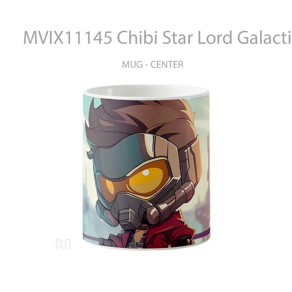 Mug Chibi Star Lord Galactic Hero Gelas Keramik Koleksi Anime