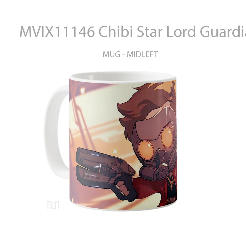 Mug Chibi Star Lord Guardians Of Galaxy Blur Gelas Keramik Desain Unik - All-side / Desain